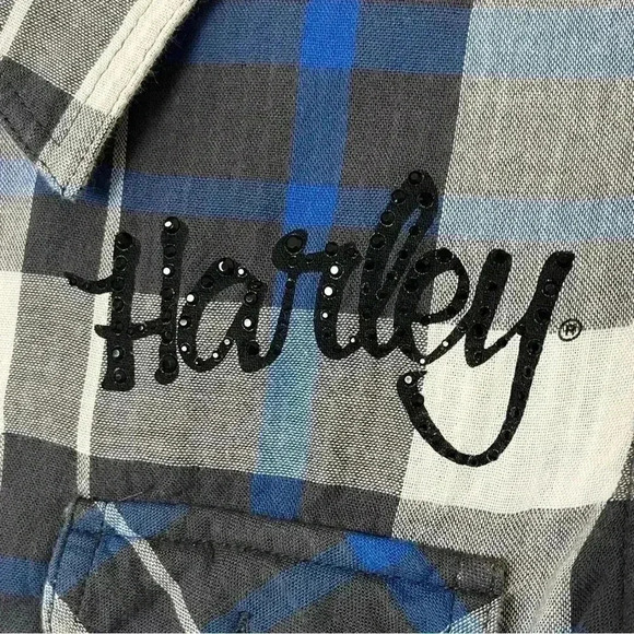 Harley Davidson Reversible Button Down - Picture 2 of 11
